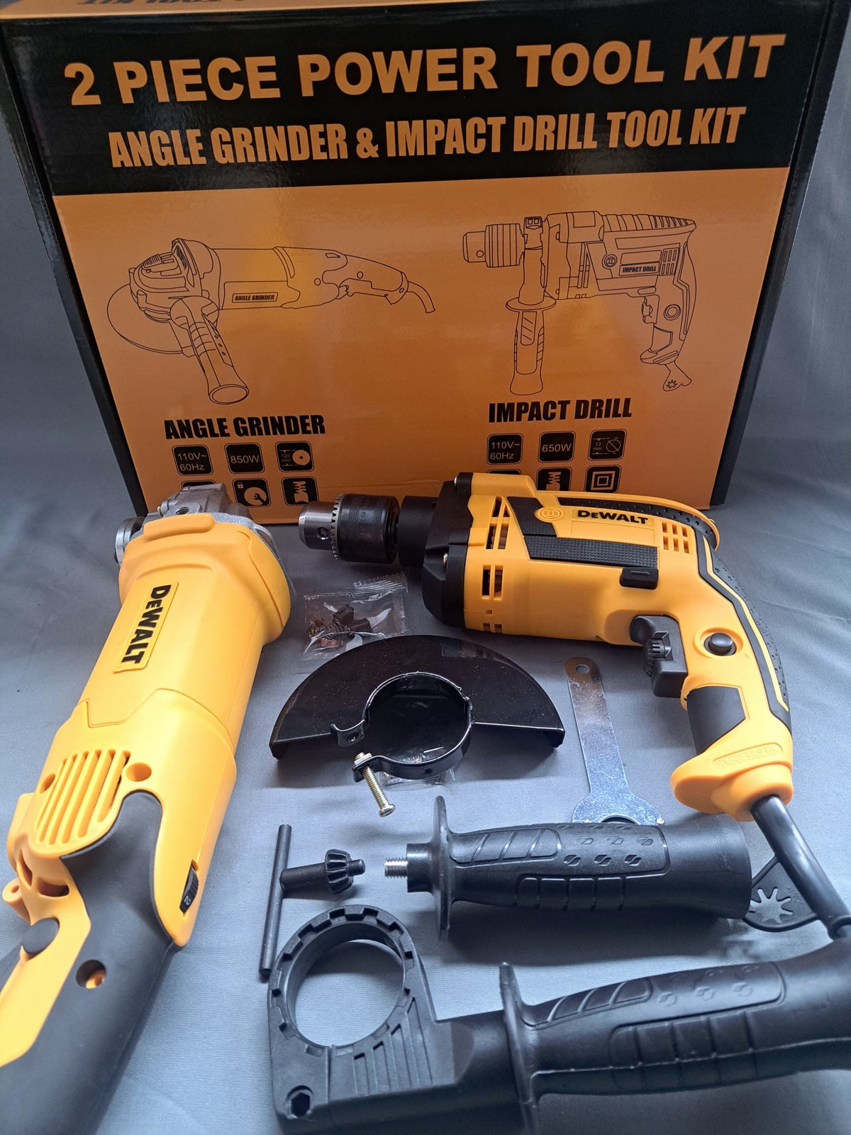 Combo Taladro Pulidora  DW caja